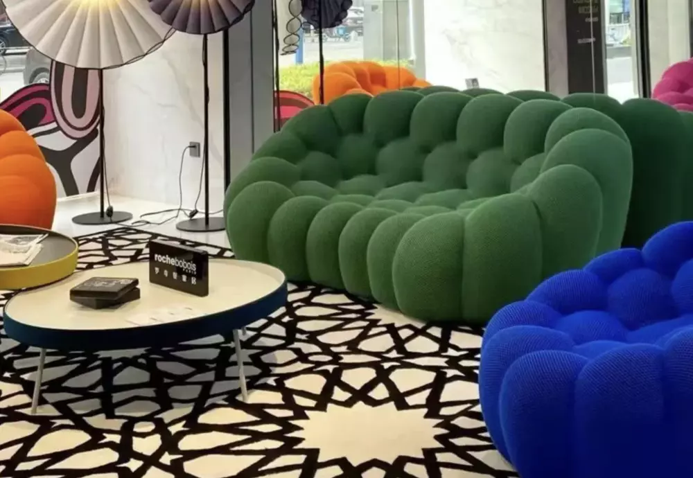 velvet bubble couch